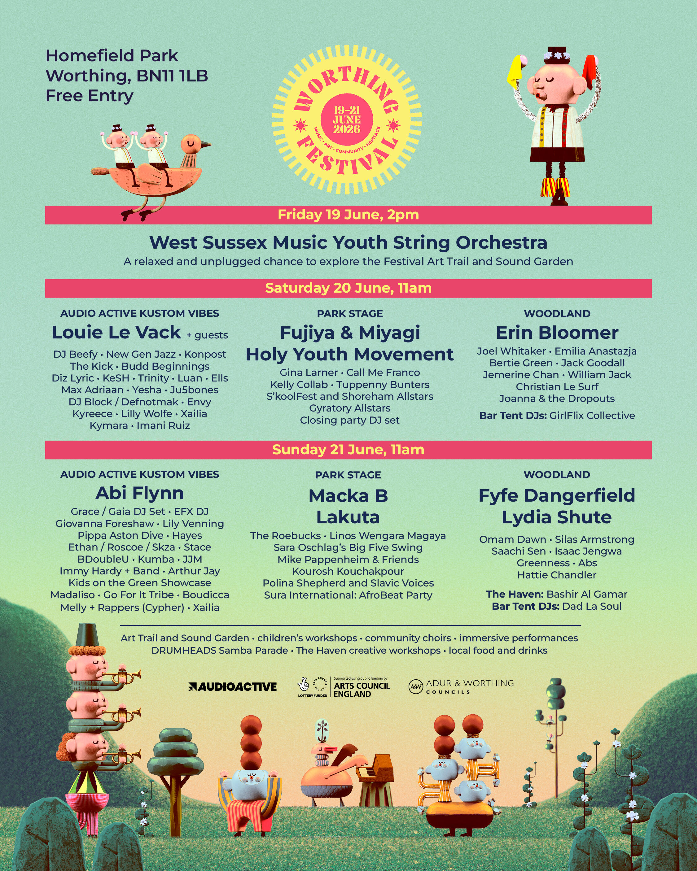 Festival Lineup Festival Line Up Poster